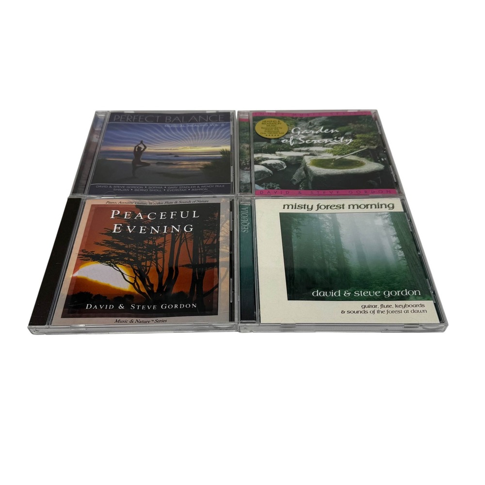 David Steve Gordon New Age CD Lot 4 Garden of Serenity Peaceful Evening Sequoia